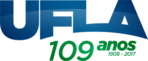 Logotipo de 108 anos da Universidade Federal de Lavras
